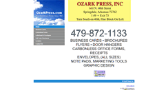 Desktop Screenshot of ozarkpress.com