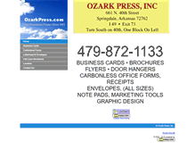 Tablet Screenshot of ozarkpress.com